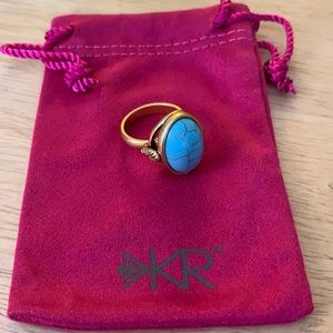 Silpada Turquoise and Brass ring